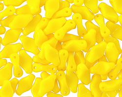 TOHO Cradle Bead Opaque Yellow Horizontal 2-Hole 10x6mm