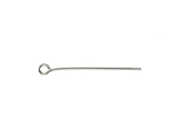 Silver (plated) Eye Pin 1", 21 gauge