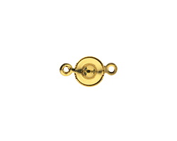 Gold (plated) Snap Clasp 14x7mm