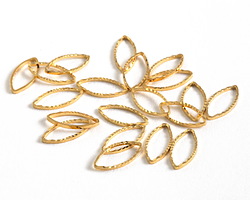 Gold (plated) Oval Link 6x12mm (100 pieces)