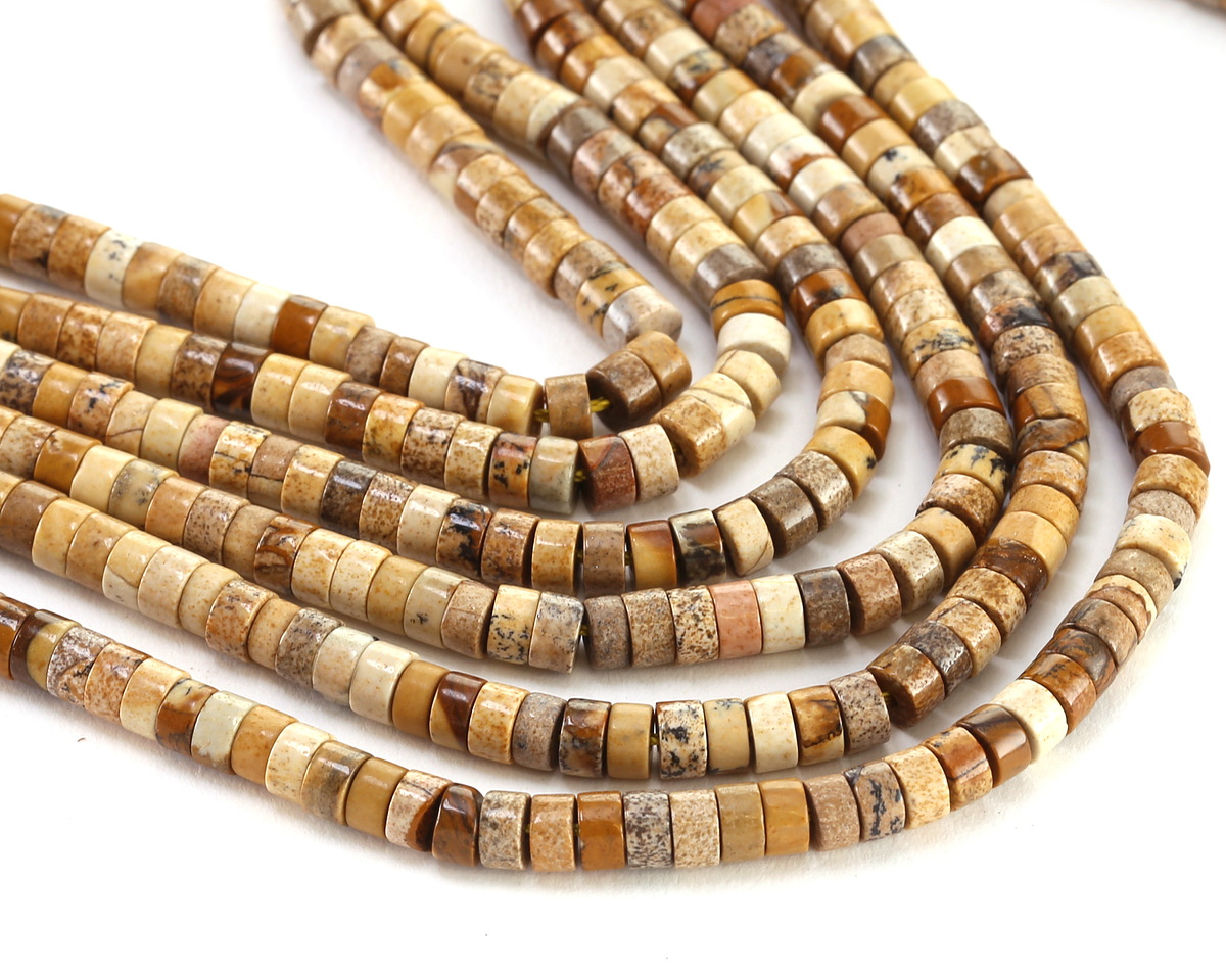 Picture Jasper Heishi 2x4mm