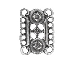Mykonos Antique Silver (plated) Ornate Link 22x23mm