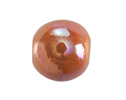 Mykonos Ceramic Iridescent Desert Rose Rondelle 18-20x22mm