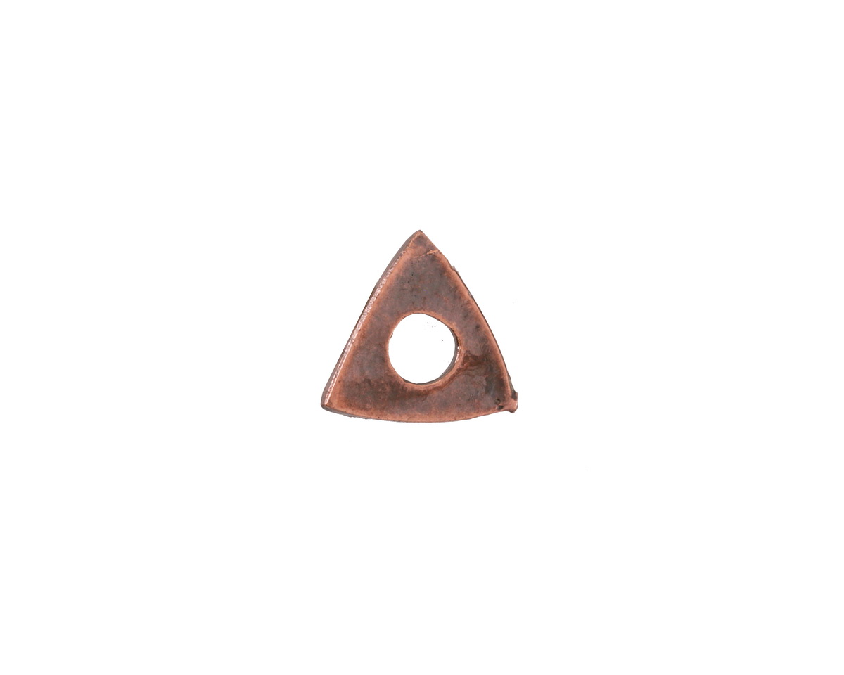 Mykonos Antique Copper (plated) Triangle Washer (large hole) 11mm
