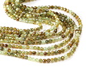 Green Garnet Microfaceted Round 3mm