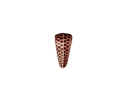 TierraCast Antique Copper (plated) Small Hammertone Pinch Bail 6x12mm