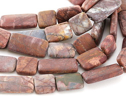 Red Creek Jasper (matte) Thin Pillow & Square Mix 15mm
