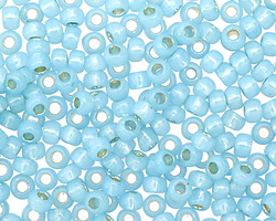 TOHO Milky Aqua (with Silver Lining) Round 6/0 Seed Bead