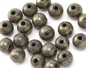 Golden Pyrite Round (Large Hole) 10mm