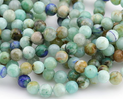 Chrysocolla Azurite Round 8mm