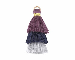 Twilight Mix Small 3-Tiered Tassel 35mm