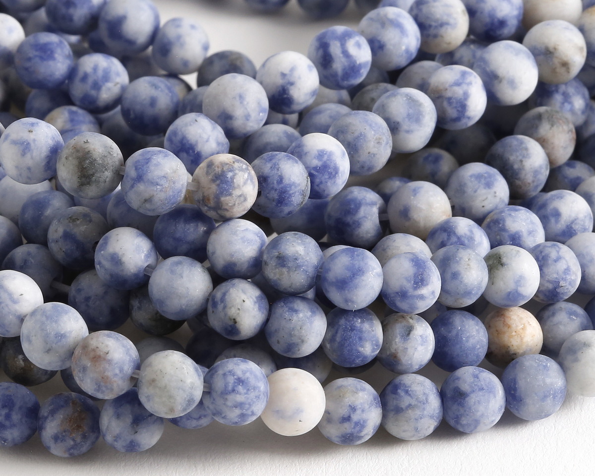 Brazil Sodalite (matte) Round 6-7mm