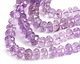 Lavender Amethyst Faceted Rondelle 4-6x8-9mm
