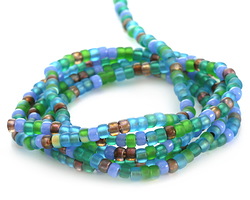 Beach Glass Matubo Rocailles 6/0 Bead Mix 4mm