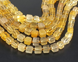 Yellow Fluorite Irregular Cube 6-8mm