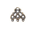 Mykonos Antique Brass (plated) Serpent Chandelier Focal Link 18x19mm