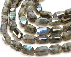 Labradorite (A) Microfaceted Long Nugget 9x14mm