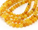 Yellow Line Agate Round 8mm