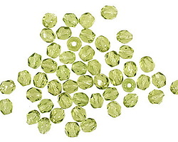 Czech Glass Olivine Fire Polished Round 3mm