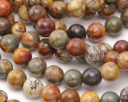 Red Creek Jasper Round 10-10.5mm