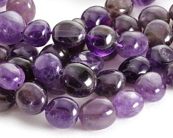 Dogtooth Amethyst Tumbled Nugget 10-16x12-15mm