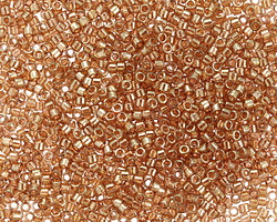 Miyuki Delica Peach Topaz Gold Luster (DB0102) 11/0 Seed Bead