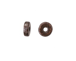 Mykonos Metalized Ceramic Antique Copper Spacer 3x9mm