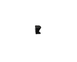 Jet Enamel Chevron End Bead 4x5mm