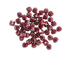 Czech Glass Bronzed Ruby AB Bicone 4mm