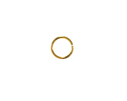 Gold (plated) Jump Ring 8mm, 20 gauge