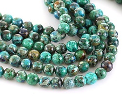 Chrysocolla (A) Round 6mm Beads