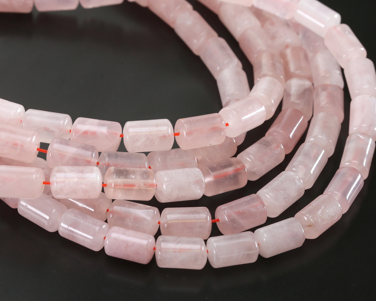 Rose Quartz Barrel 10x6mm