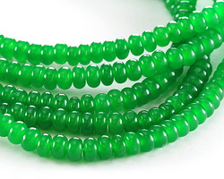 Green Agate Rondelle 4x6mm