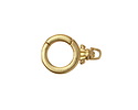 Satin Hamilton Gold (plated) Swivel Charm Holder Clasp 20x13mm