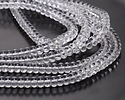 Clear Glass Rondelle 5x8mm