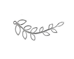 Amoracast Sterling Silver Willow Connector 33x10mm