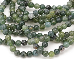 Moss Agate Round 6mm