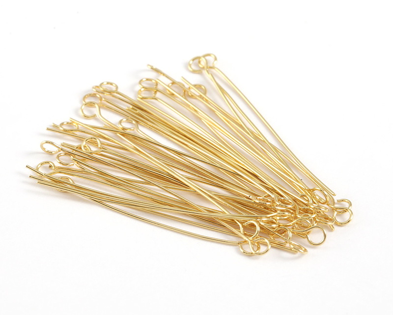 Gold plated Eye Pin 1.5