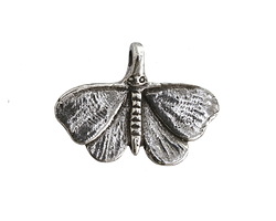 Green Girl Pewter Cute Moth Dangle 33x23mm