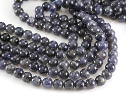 Iolite Round 8-8.5mm Beads