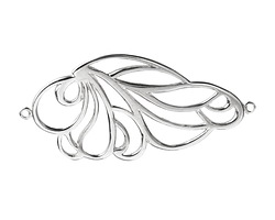 Amoracast Sterling Silver Storm Cloud Focal Link 39x18mm