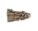 Saki White Bronze Droplet Cone 28x15mm
