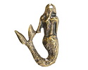 Mykonos Antique Brass (plated) Mermaid Pendant 32x47mm