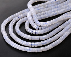 Blue Rose Quartz Heishi 2x4mm