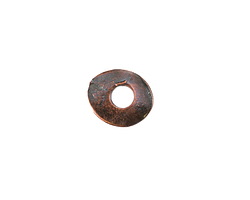 Mykonos Antique Copper (plated) Large Hole Organic Oval Washer 13x11mm