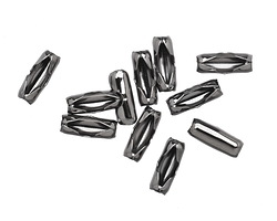 Gunmetal (plated) Ball Chain Clasp 2.3mm