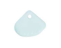 Seafoam Beach-Style Glass Clam Shell Drop 25x21mm