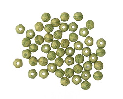 Czech Glass Pacifica Avocado English Cut Round 3mm