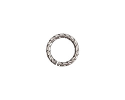 Nunn Design Antique Silver (plated) Textured Jump Ring 12mm, 16 gauge