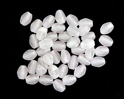 Czech Glass Gilded Silver White Pinch Bead 5x4mm